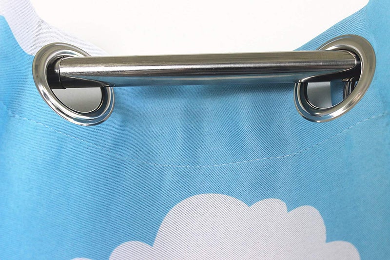 MYRU Absolutely Blackout Curtains for Kids Room,2 Layers Lined Curtains for Boys Girls Room,Set of 2 (Blue Cloud, 2 Panels 39 x 63 Inch) - Image 4